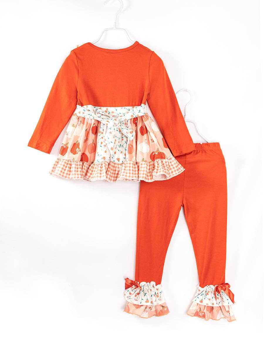 K150 Pumpkin Ruffle Pant Set