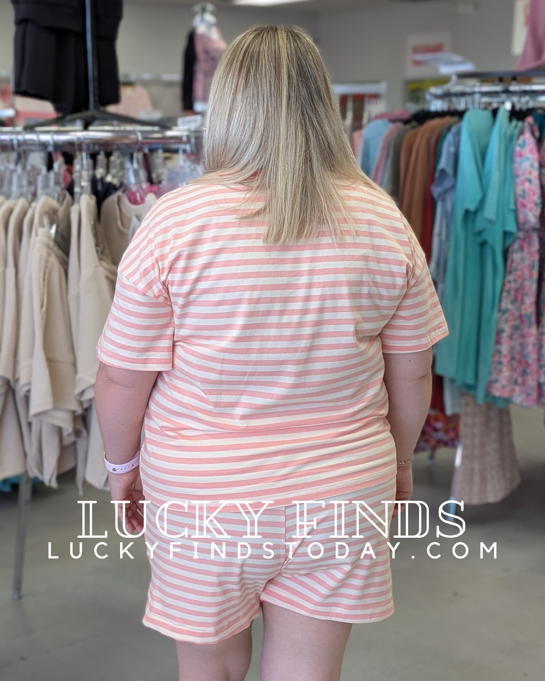 Summer Fresh Striped Shorts Set D1691