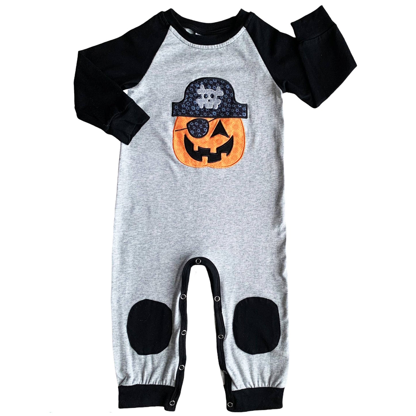 K108 Pirate Jack O Lanter Boys Romper