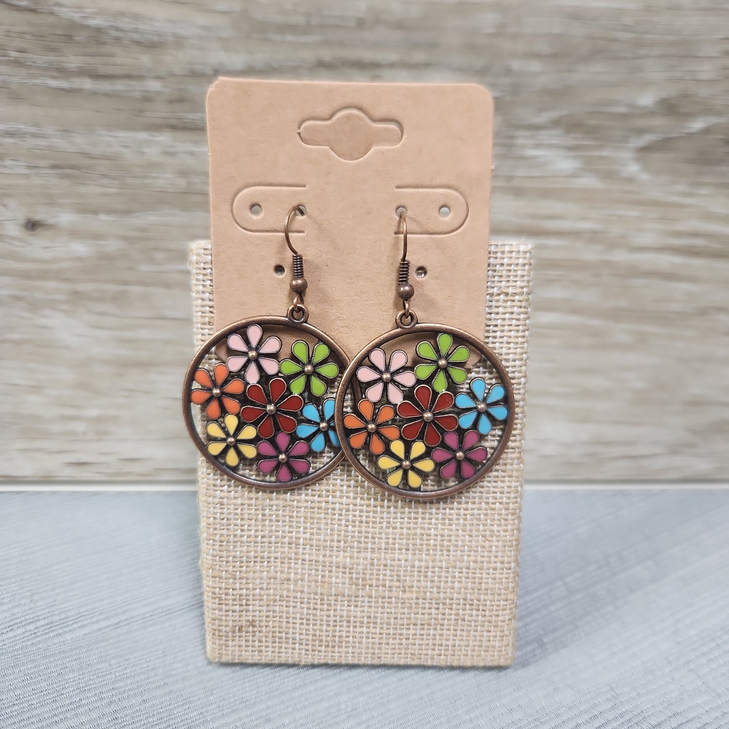 Spinning Daisies Earrings J013