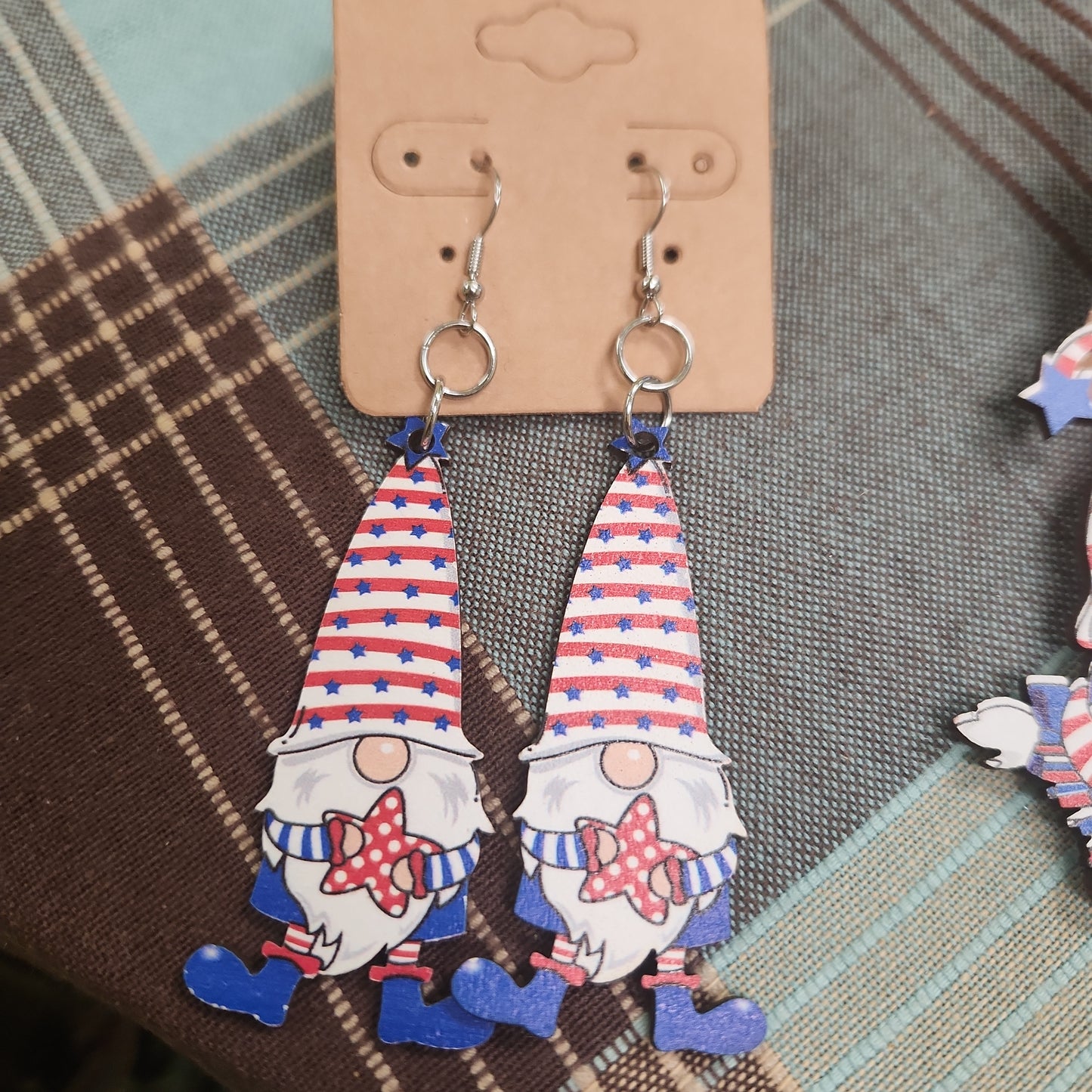 Red & Blue Gnome Earrings JN025
