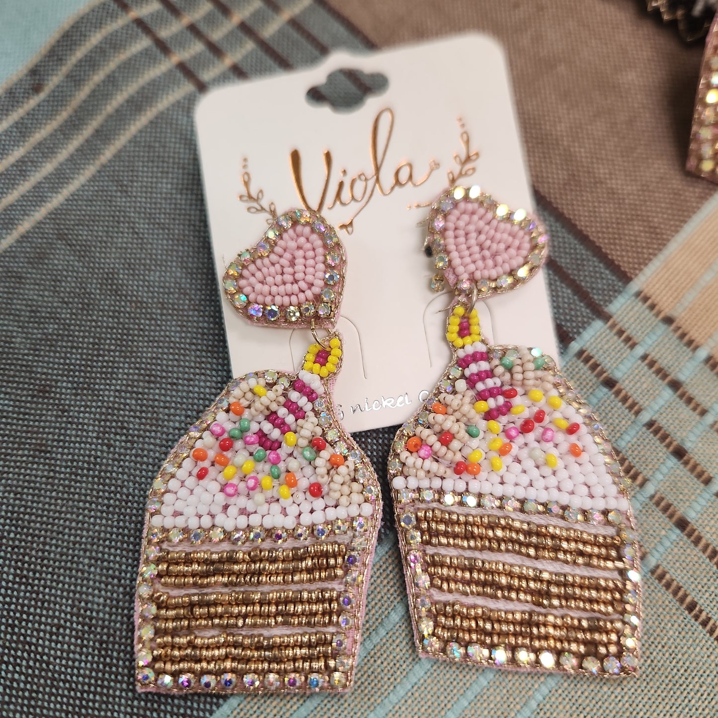 Birthday cupcake earrings JN404