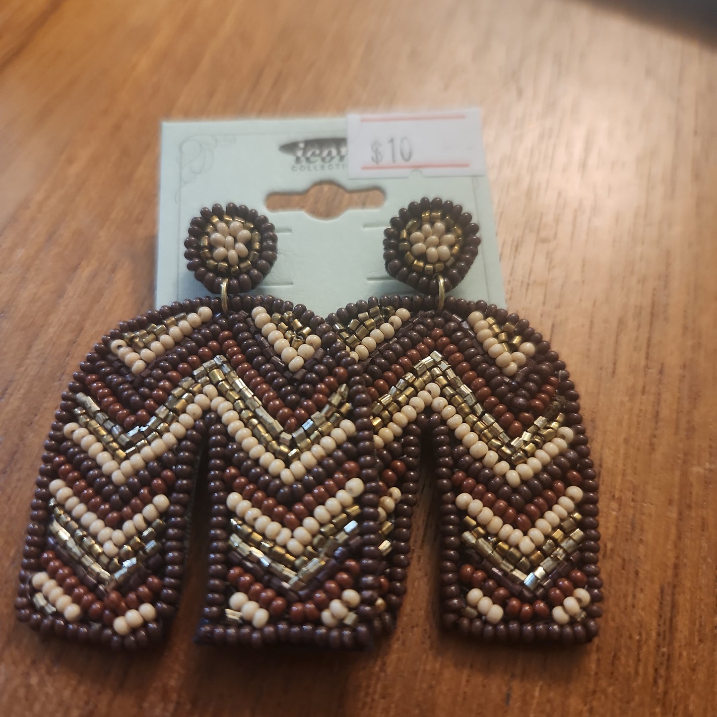 Fall Beaded Arch Earrings JN712