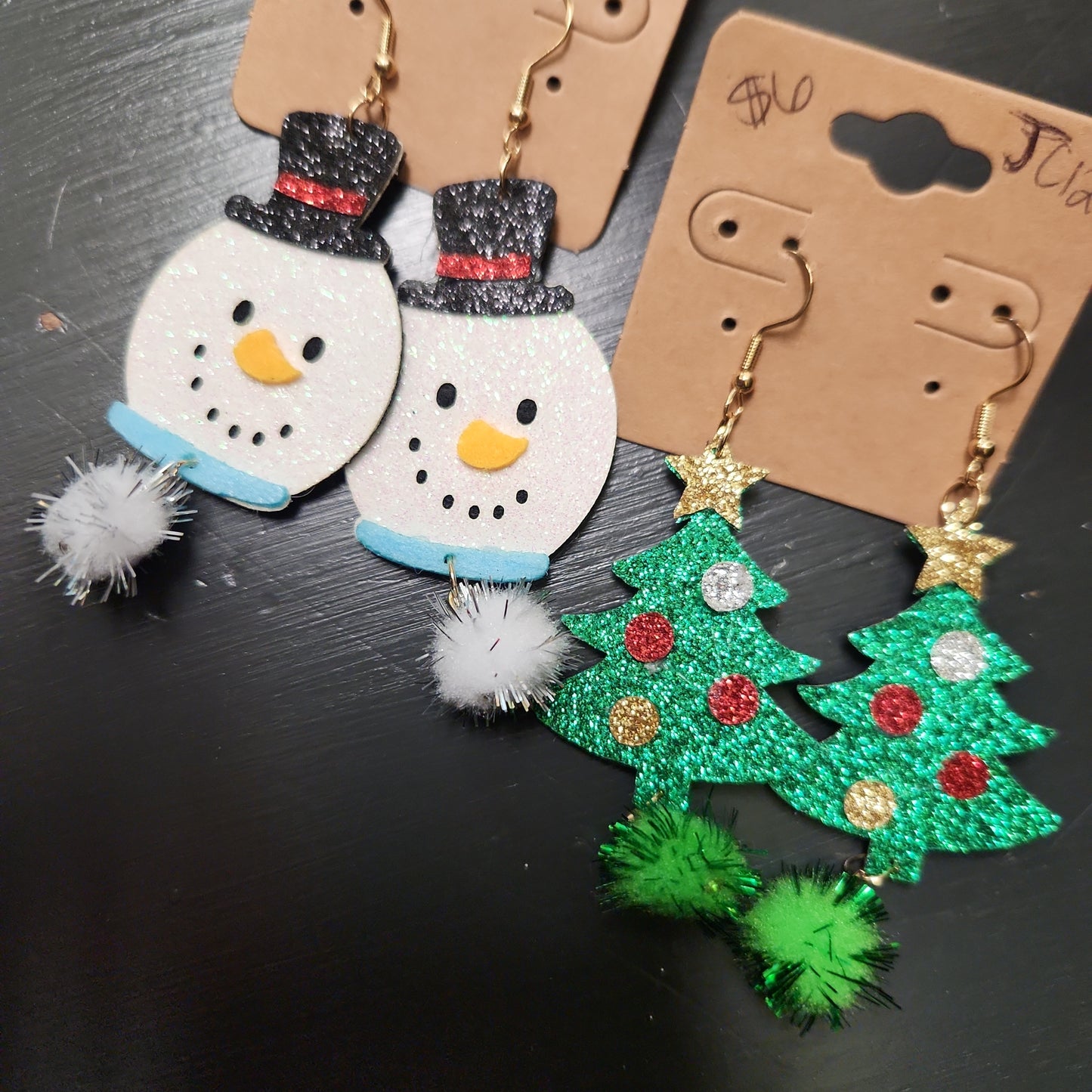 Christmas pompom Earrings JC121