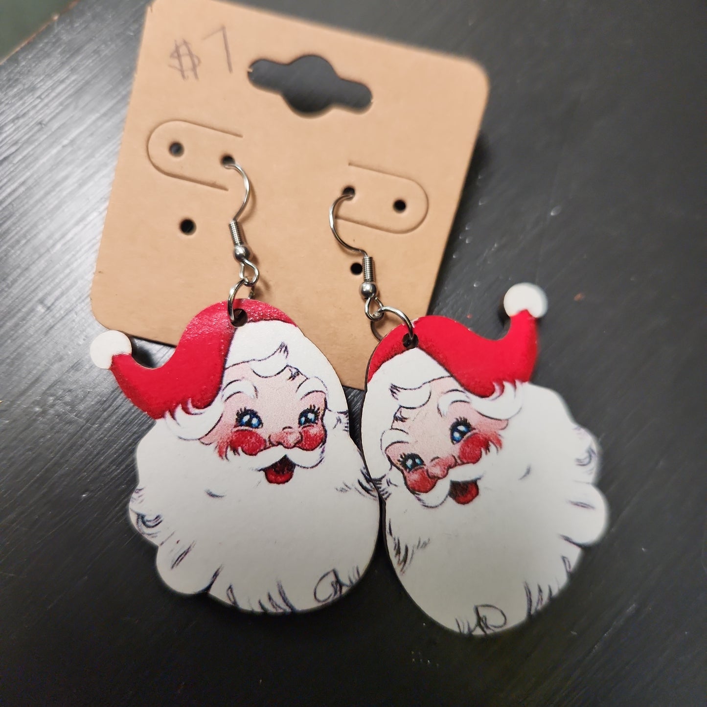 Old time Santa Earrings JC124