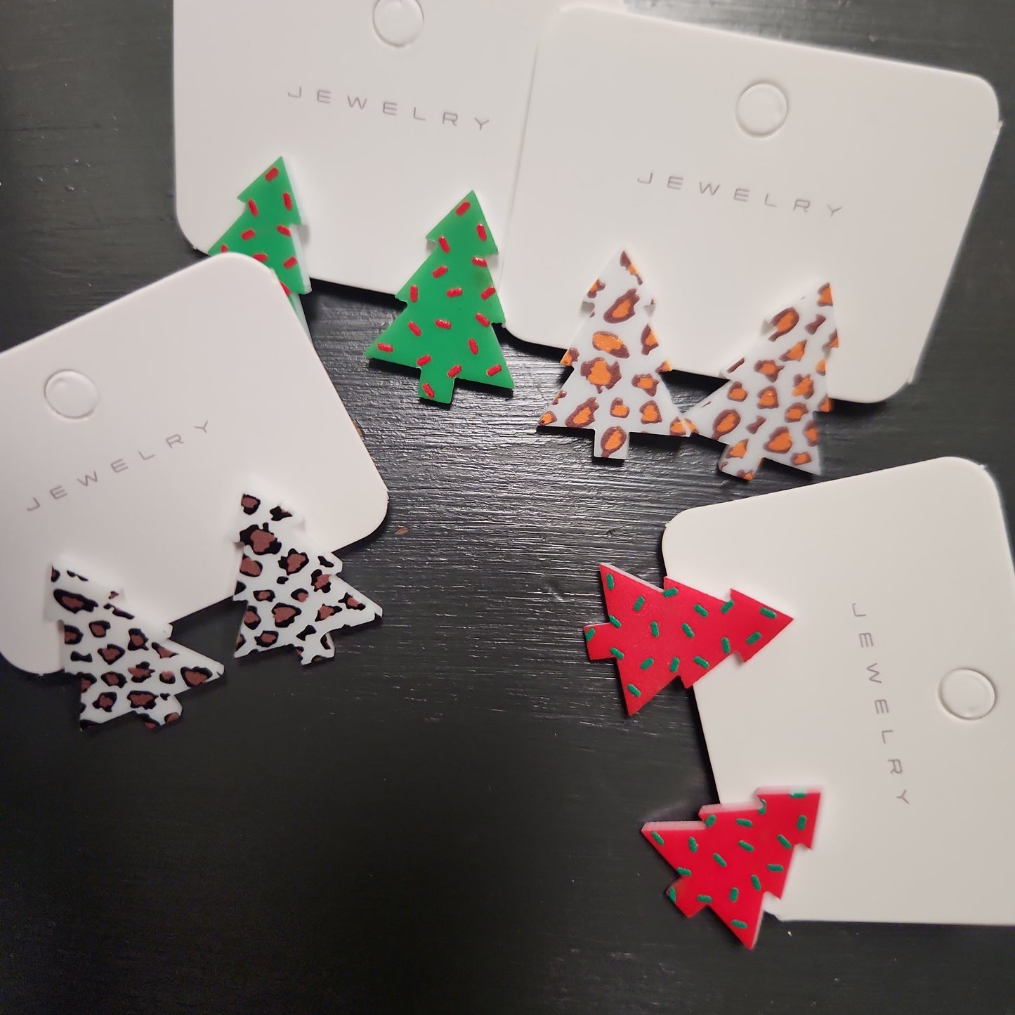Printed tree Earrings JC158