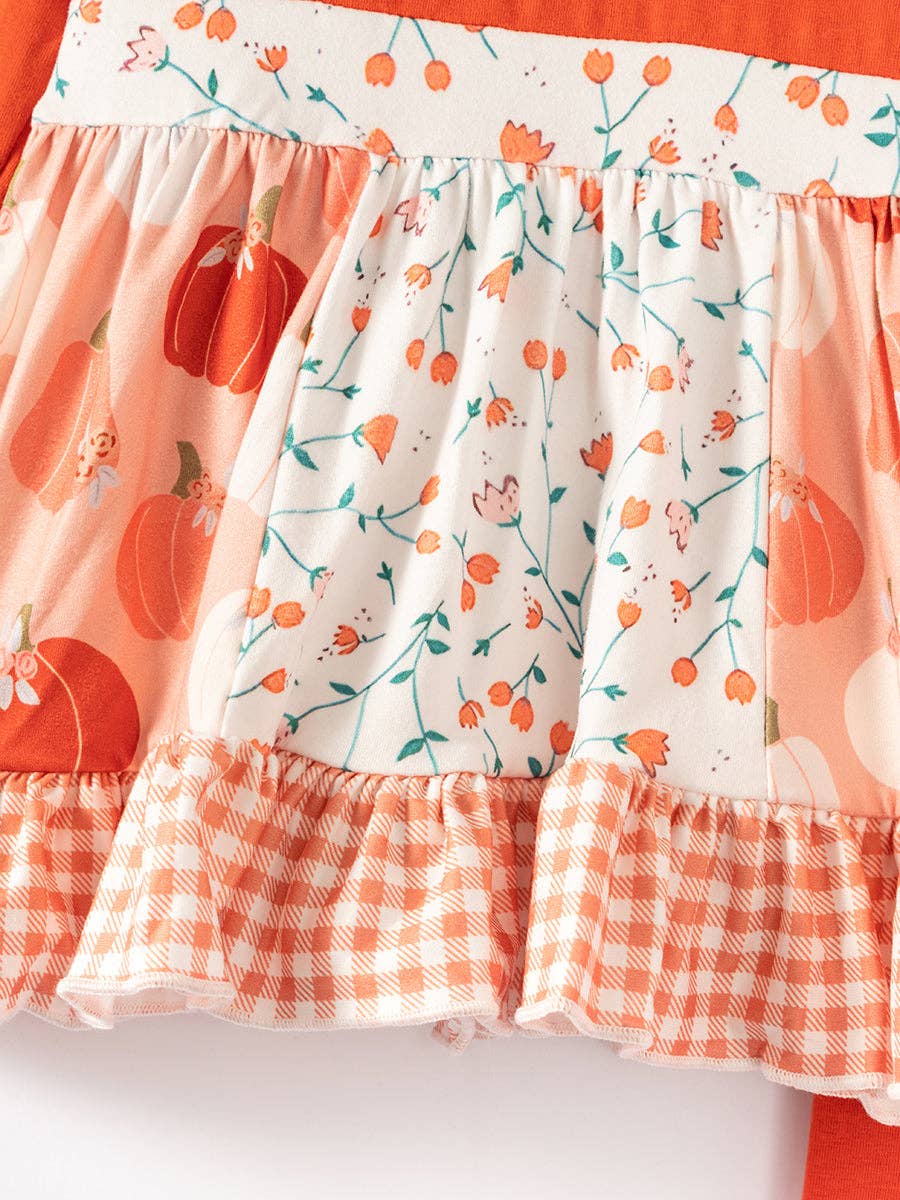 K150 Pumpkin Ruffle Pant Set