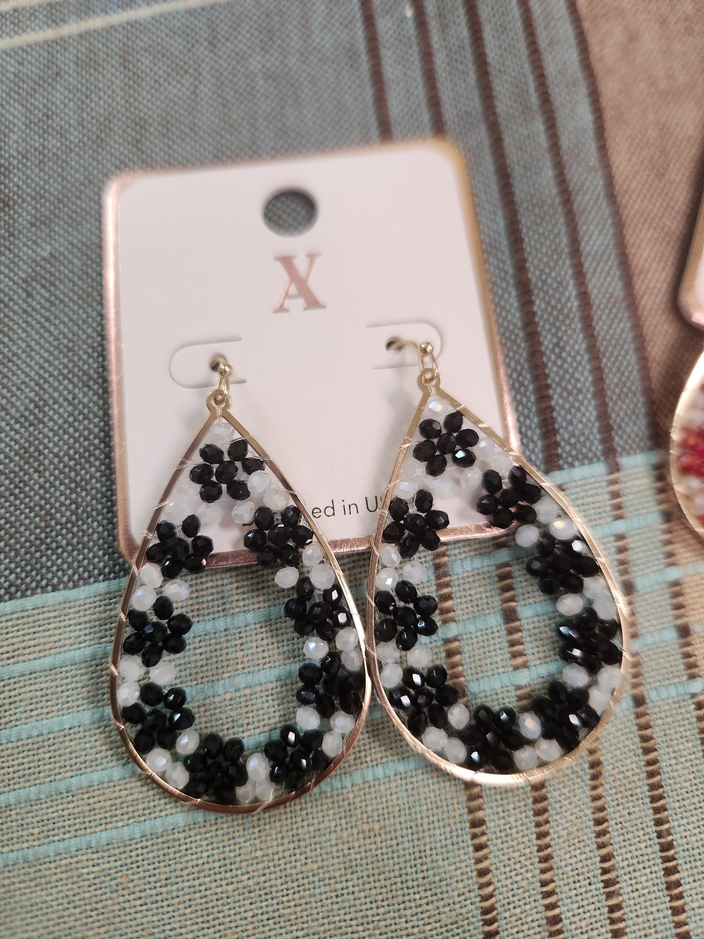 Crystal Flower Earrings JN412