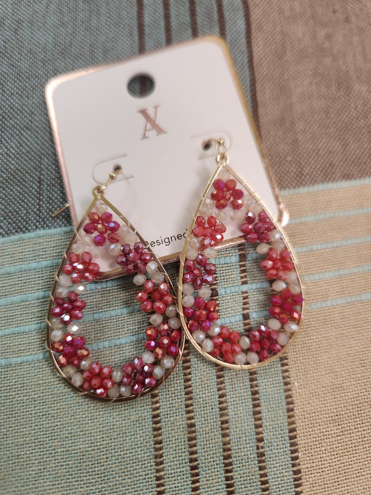 Crystal Flower Earrings JN412
