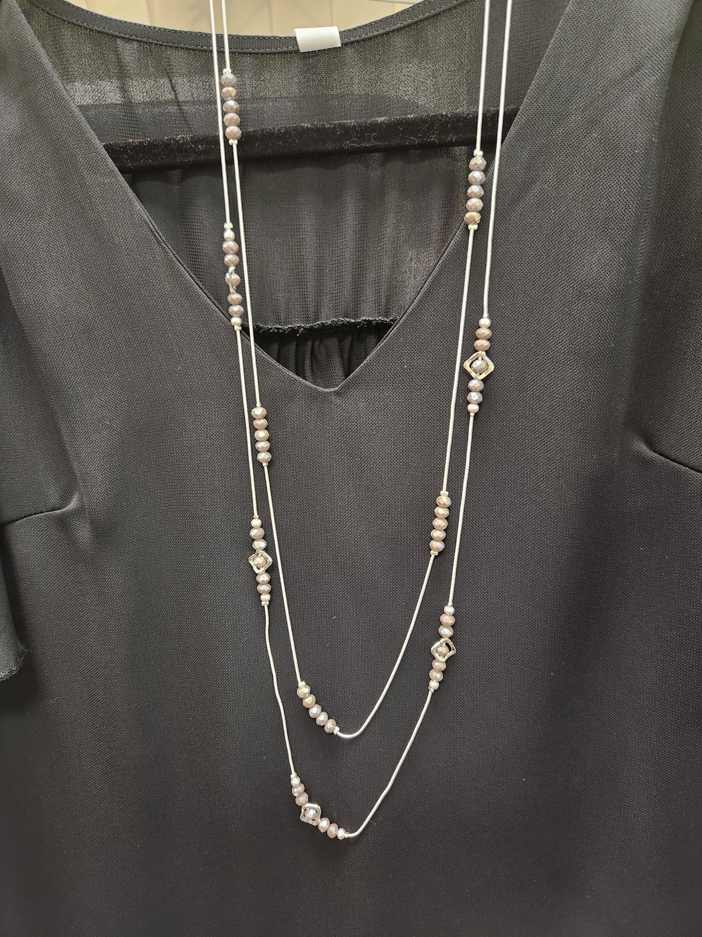 Double strand Bead Necklace JN420
