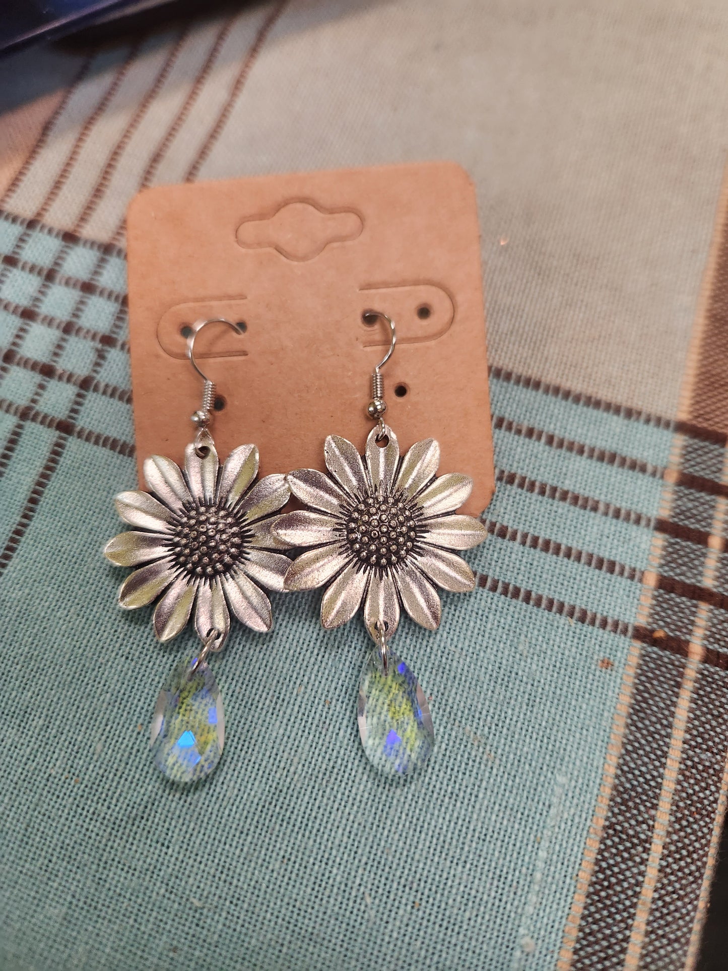 Sunflower Crystal AB Earrings JN435