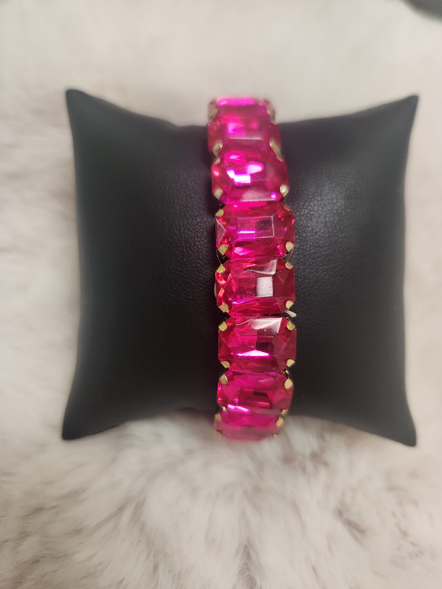 Chunky AB Crystal Stretch Bracelet JN427