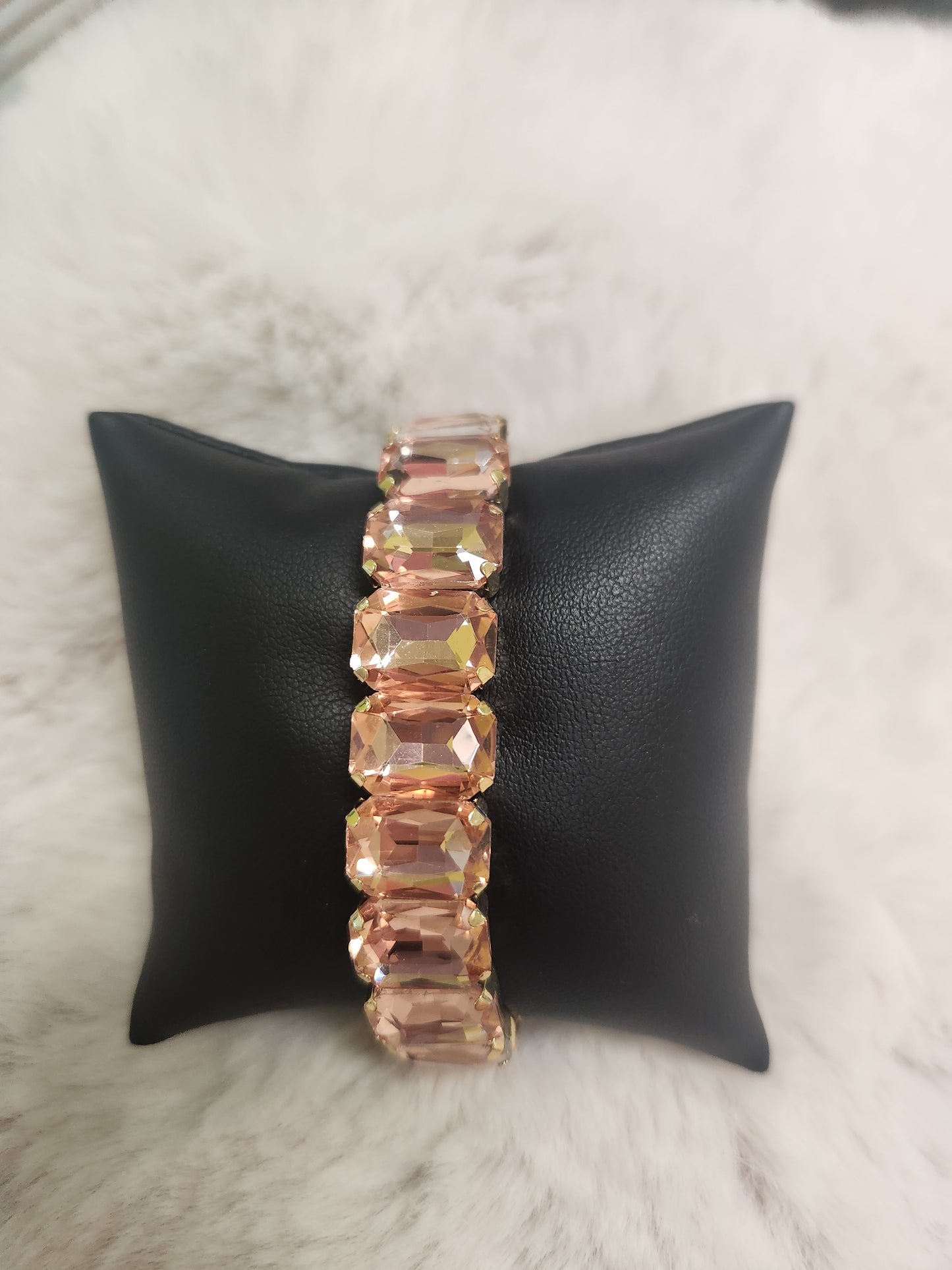 Chunky AB Crystal Stretch Bracelet JN427