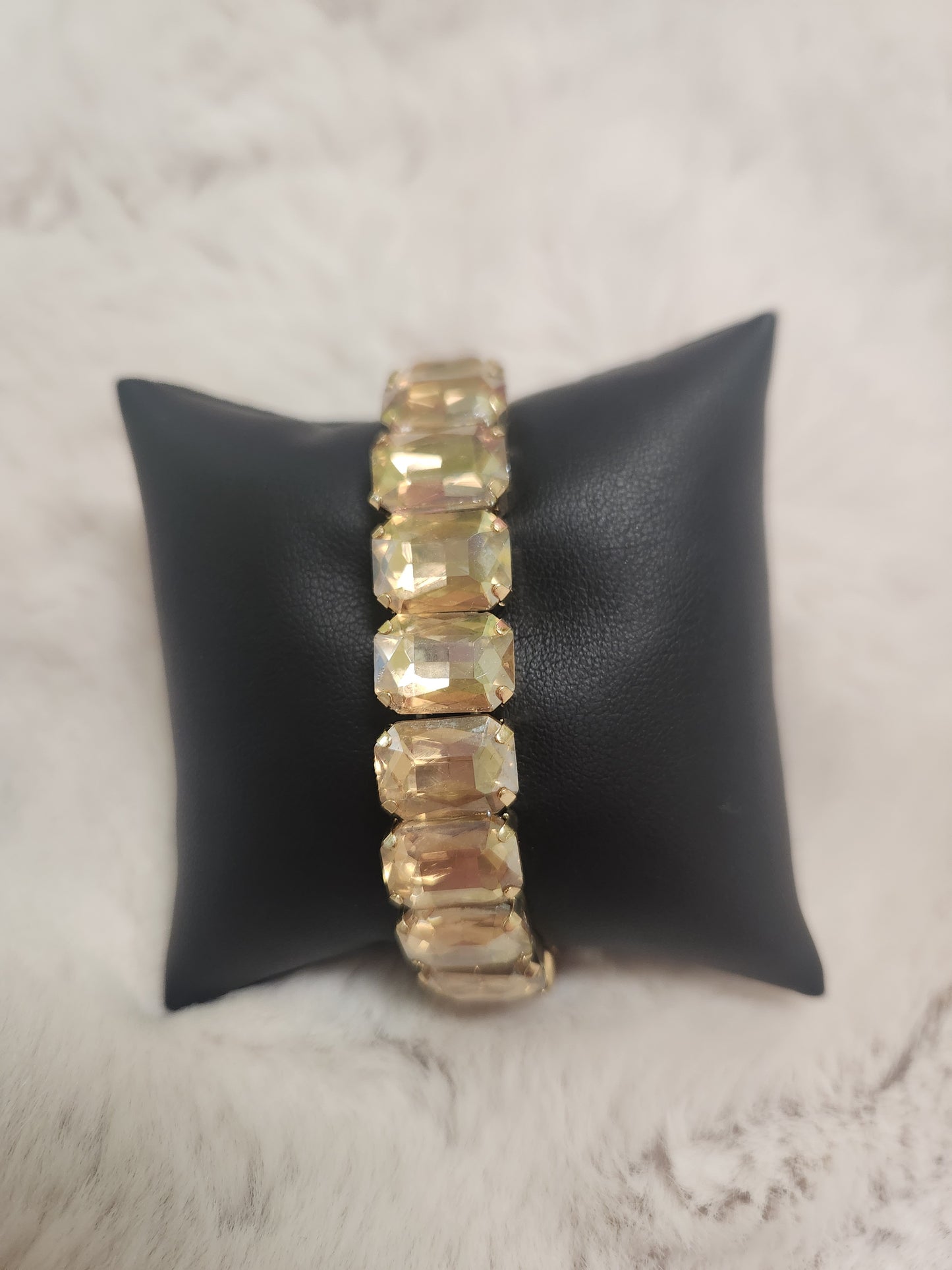Chunky AB Crystal Stretch Bracelet JN427