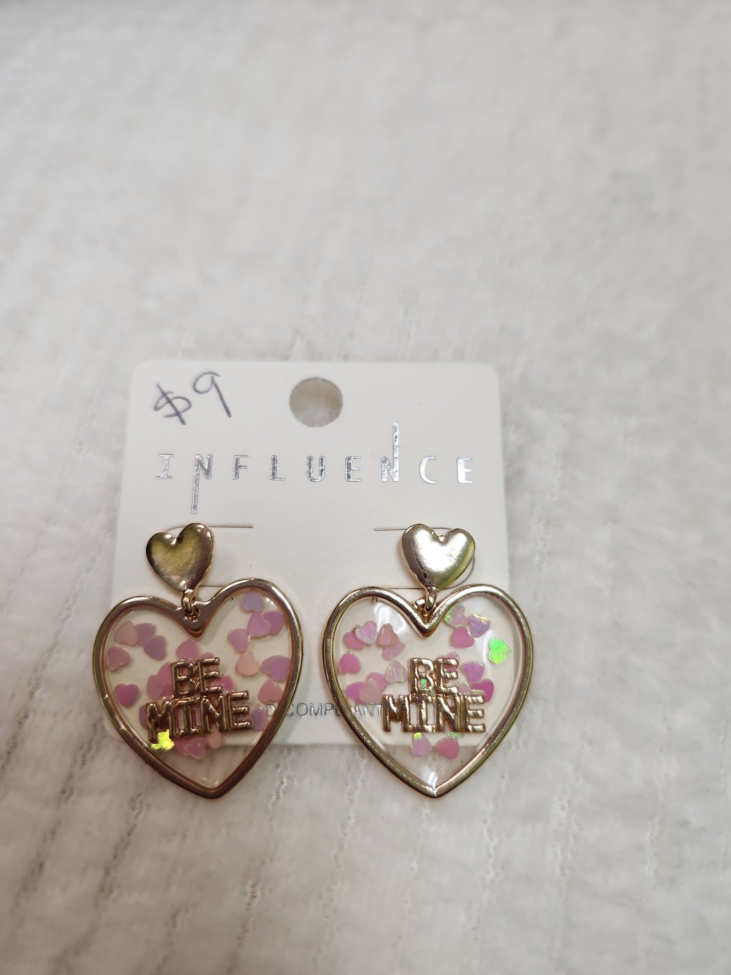 JV451 Be Mine Heart Earrings