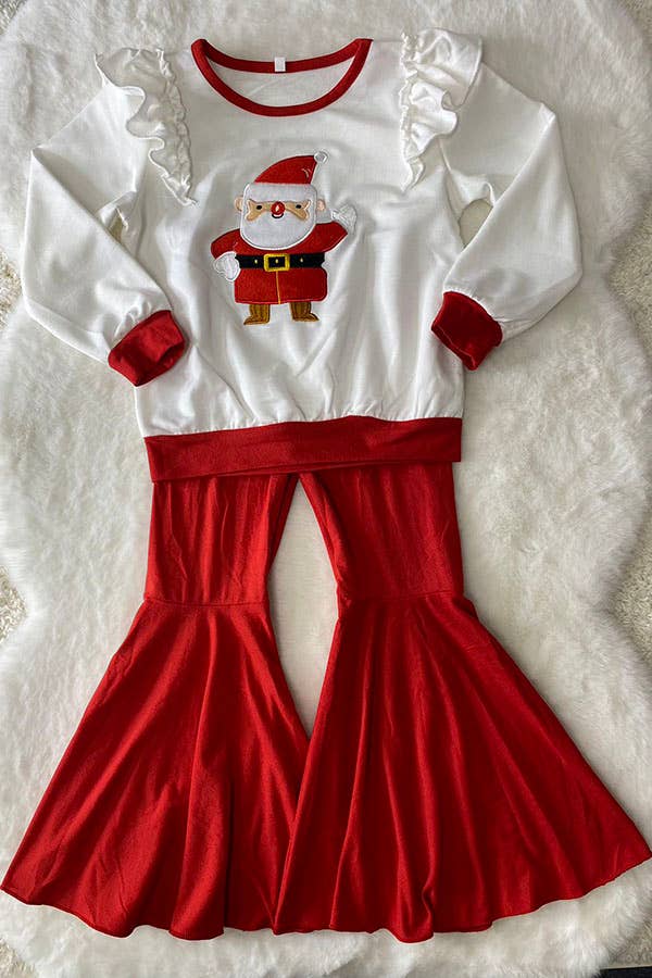 K181 Santa embroidery girls sets
