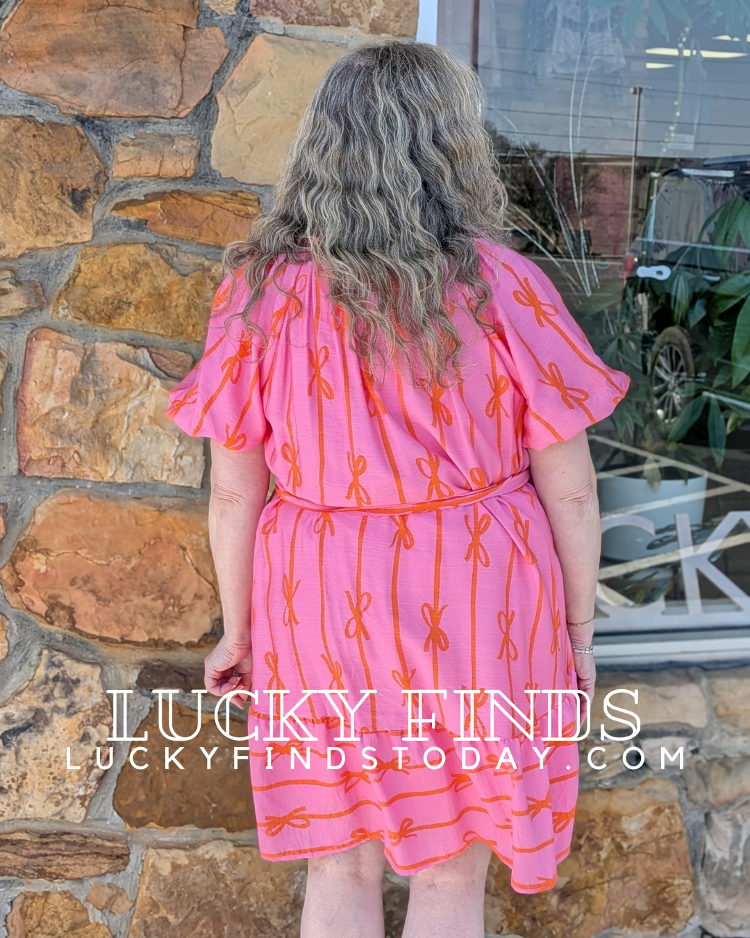 Young & Fun Umgee Bow Dress P491