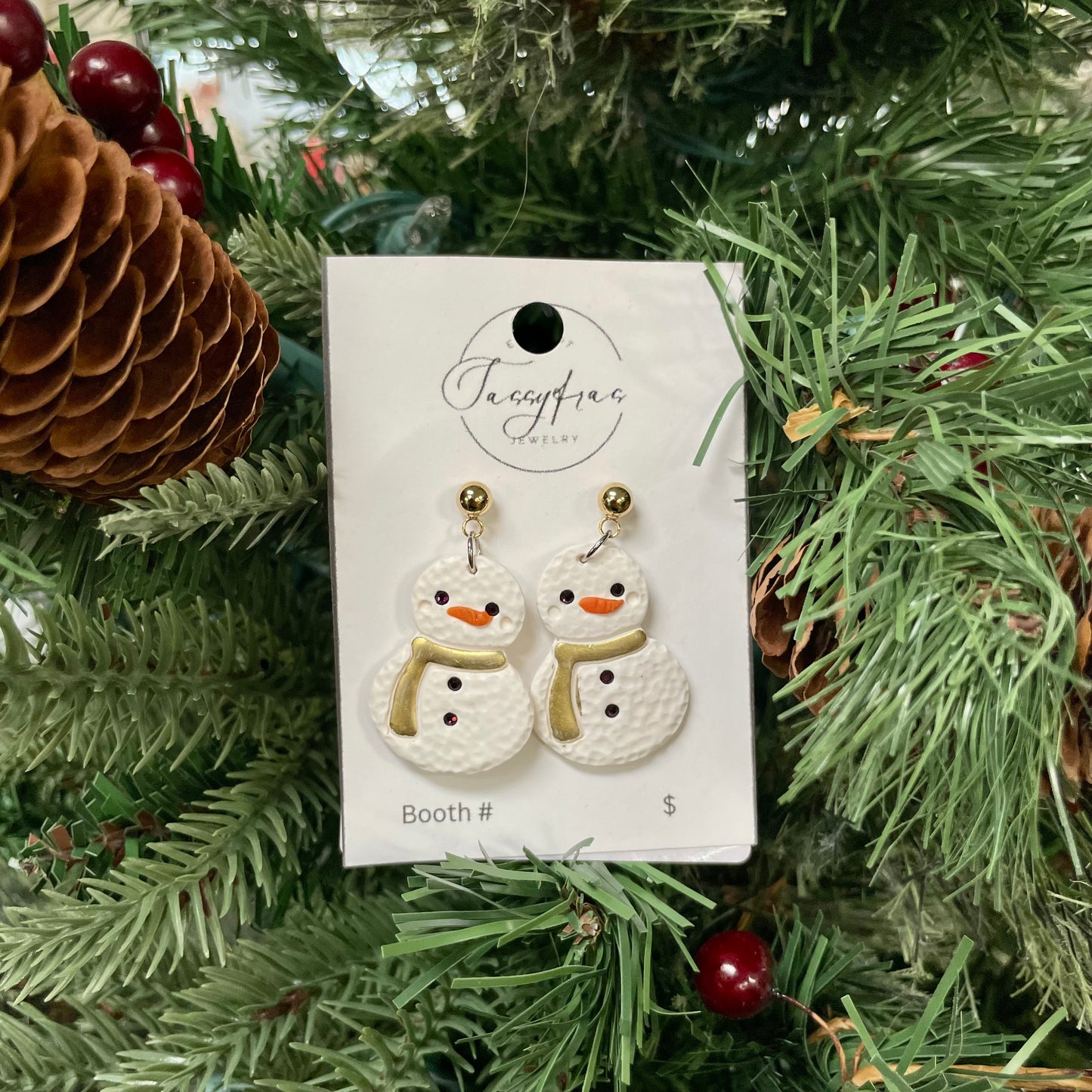 Snowman Earrings