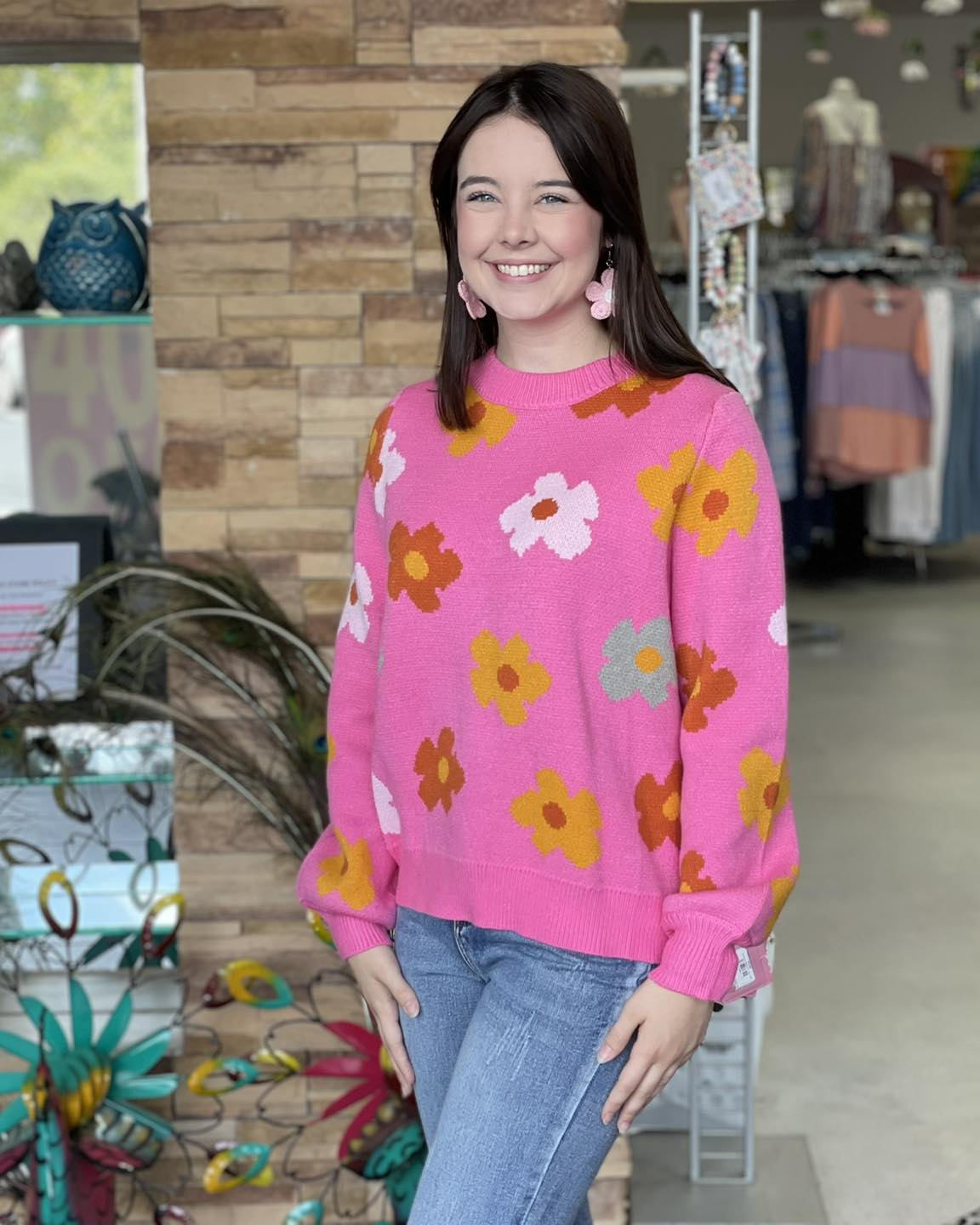 Garden Daisy Sweater D1127