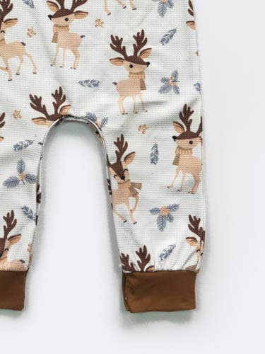 K164 Spruce Deer Boy Romper