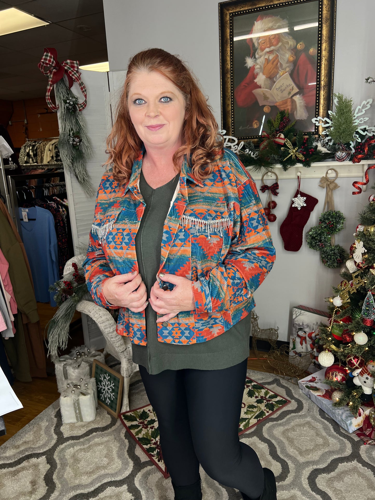 Cute Curvy Rhinestone Jacket 8234 Final Sale