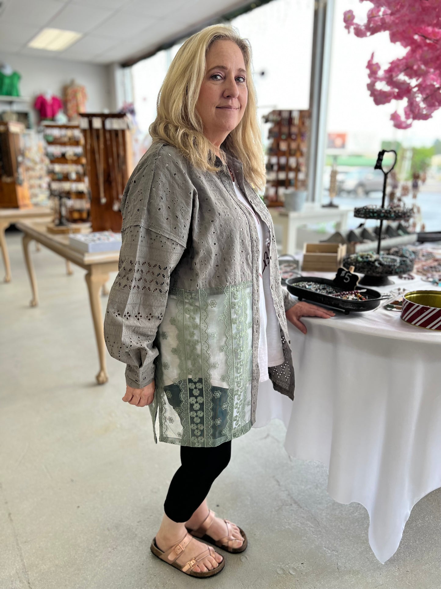 Greet My Eyelet Top D1299 Final Sale