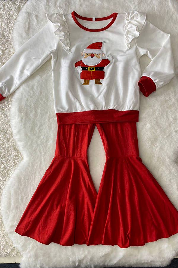K181 Santa embroidery girls sets