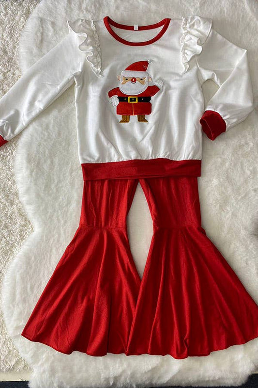 K181 Santa embroidery girls sets