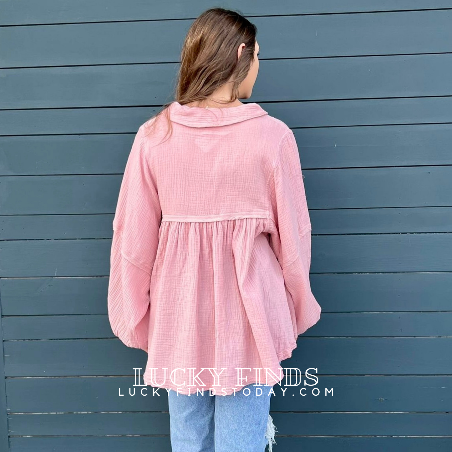 NYC Oversized Babydoll Top 9018