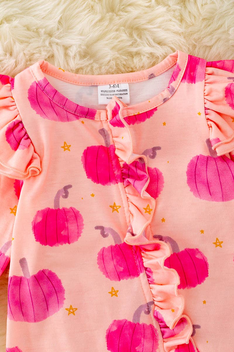 K142 PINK PUMPKIN w Ruffle