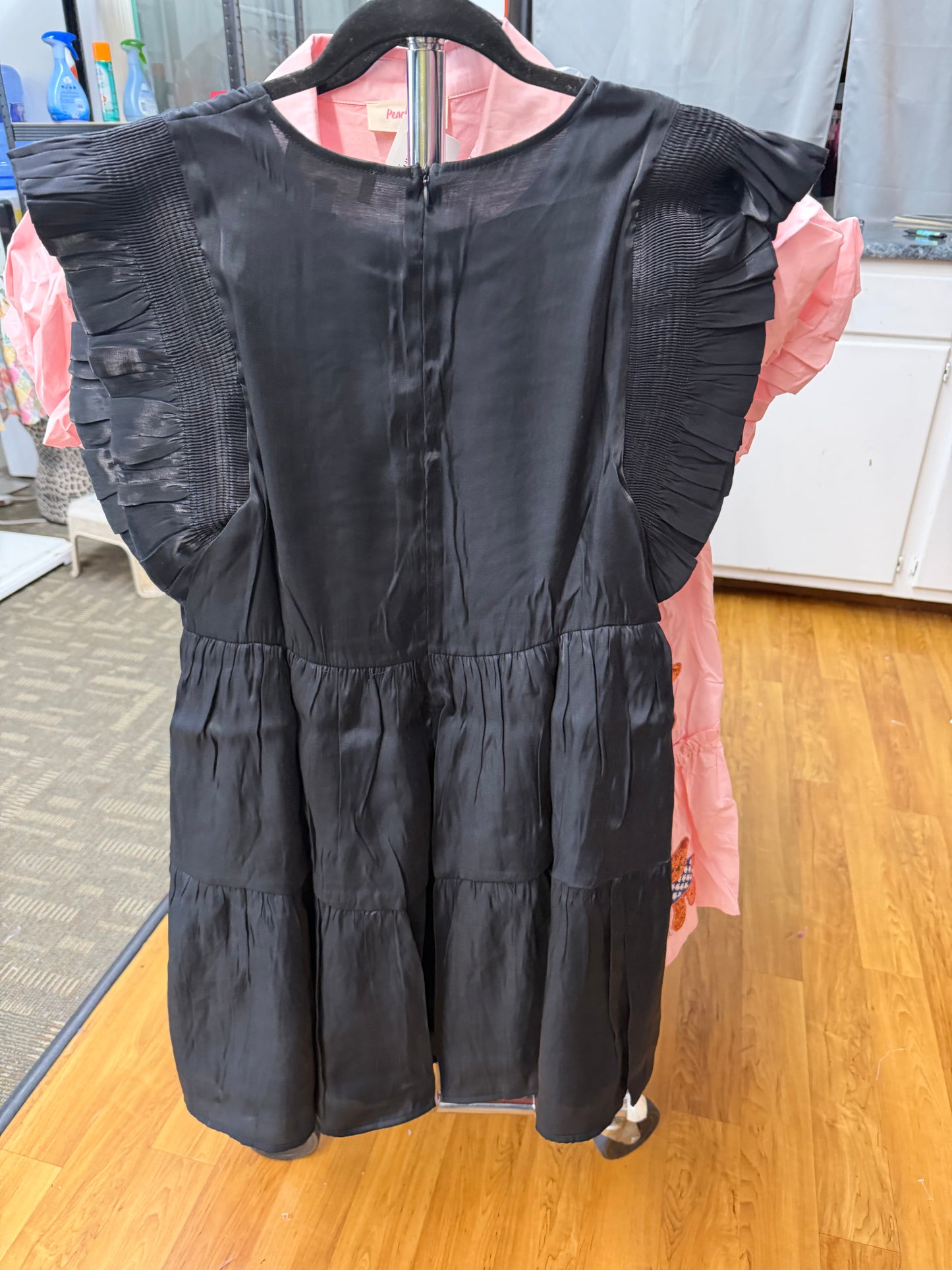 Fun Ruffle Sleeve Tiered Dress W355 Final sale