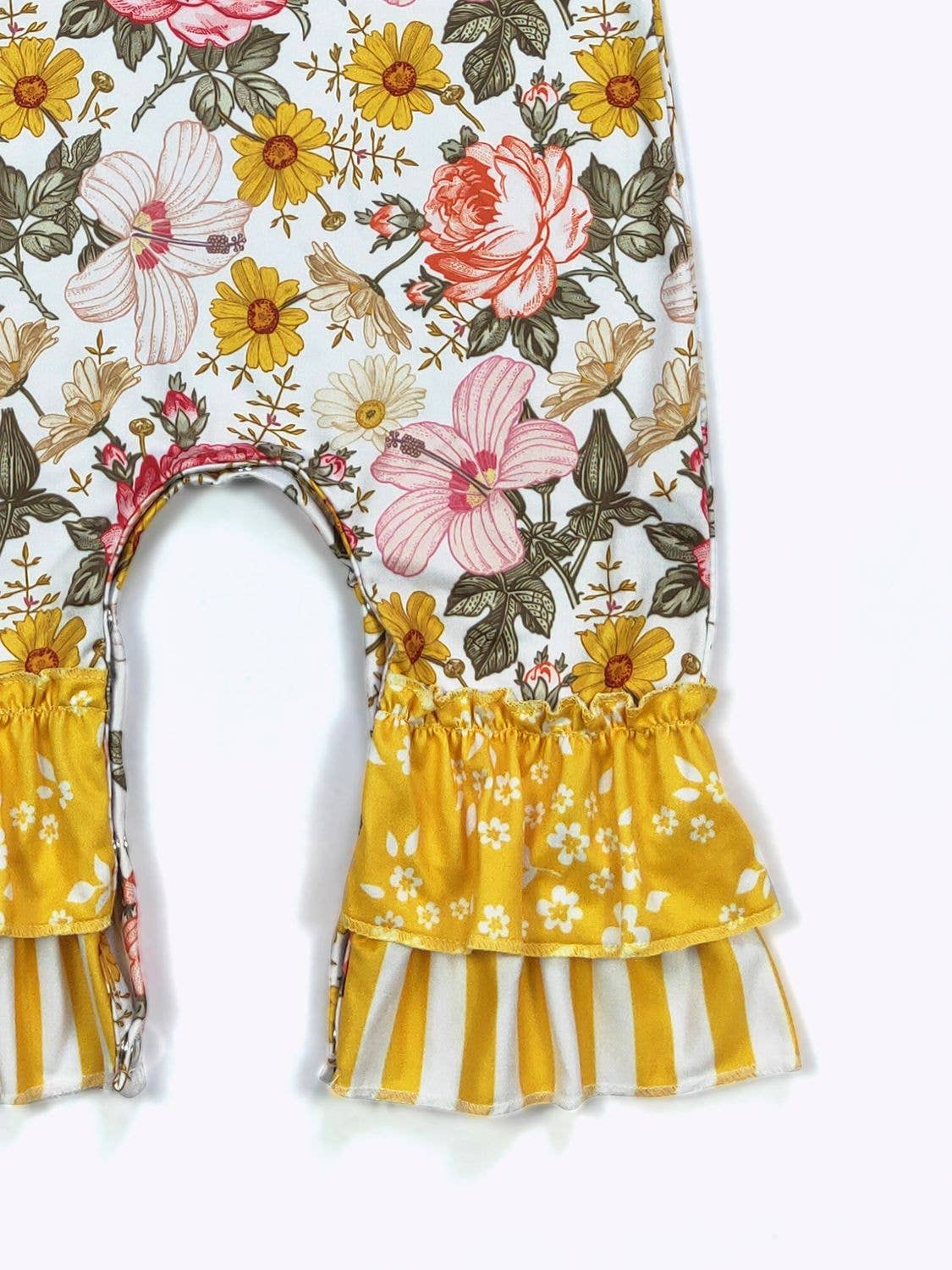 K170 Floral Tier Baby Romper