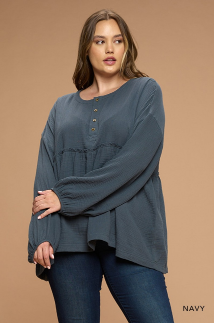 Reagan's Babydoll Top 8338