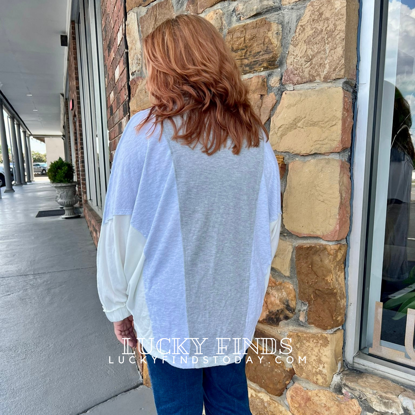 Easy Casual Colorblock Top 9031