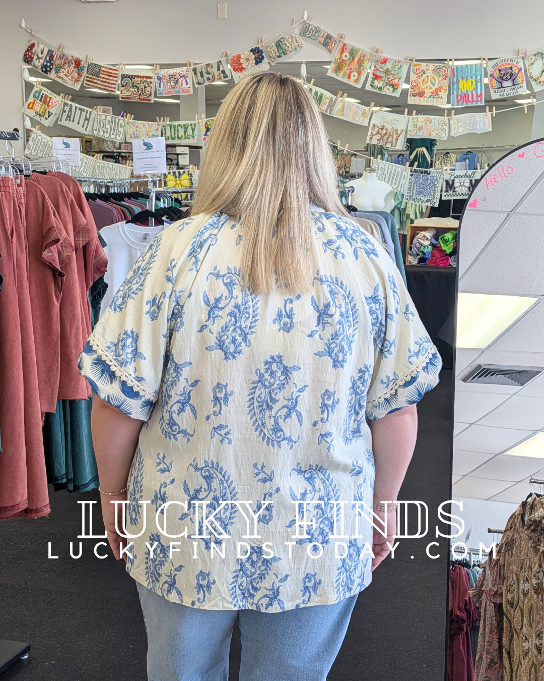 Umgee Boho Print Top P526