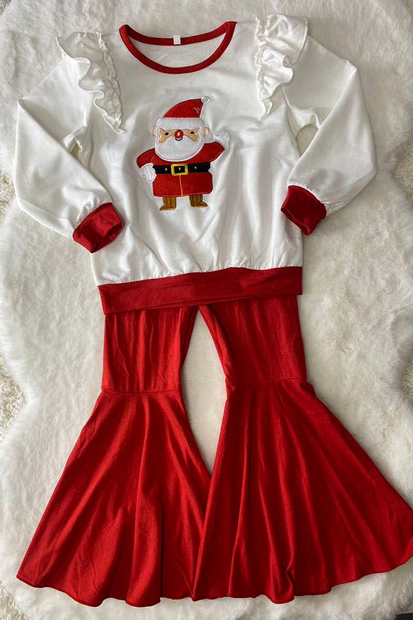 K181 Santa embroidery girls sets
