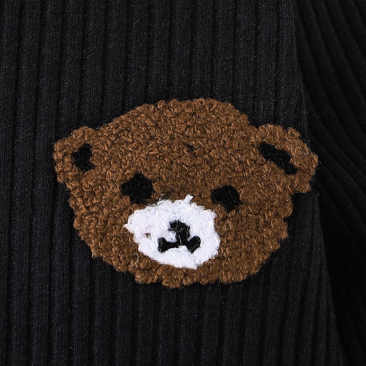 K124 Boy Bear Embroidered Jumpsuit