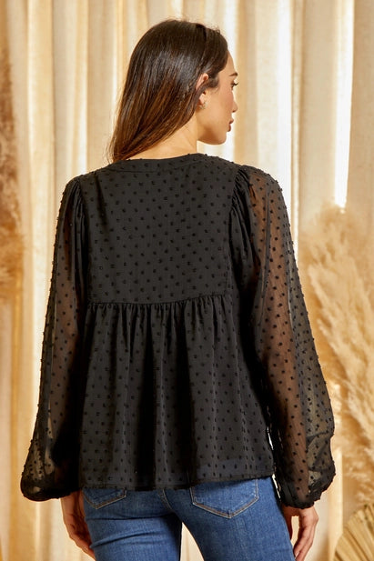 Palm Beach Babydoll Top 8189