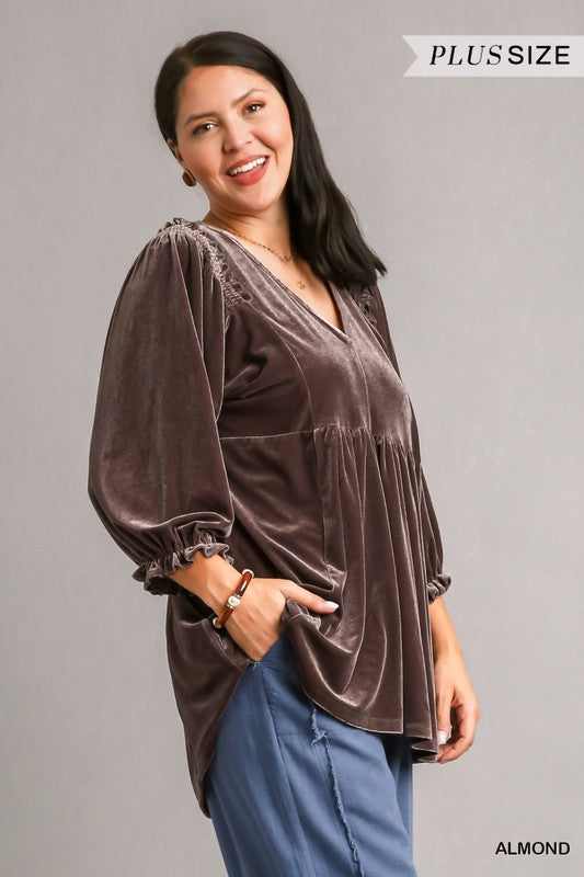 Cute Umgee Velvet Tunic 8220