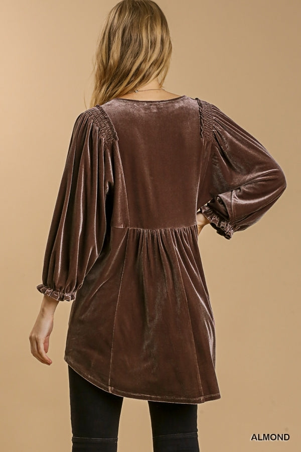 Cute Umgee Velvet Tunic 8220