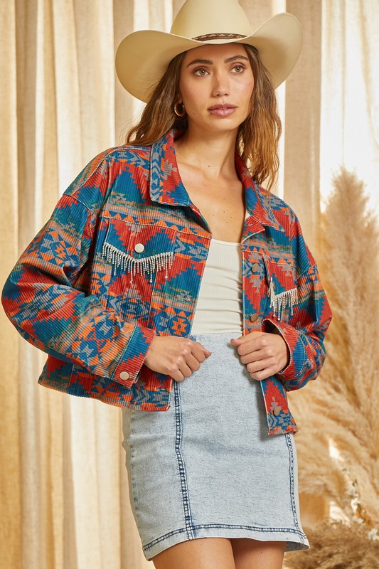 Cute Curvy Rhinestone Jacket 8234 Final Sale