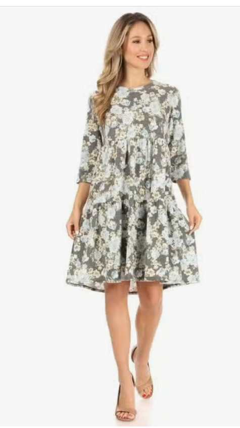 Shelby's Floral Print Dress 8256
