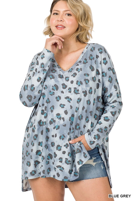 Comfy Jungle Curvy Top 8264