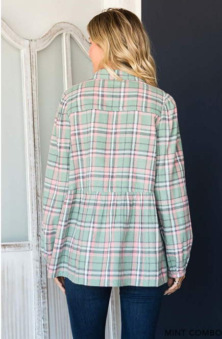 Nancy's Cute Babydoll Shacket 8279