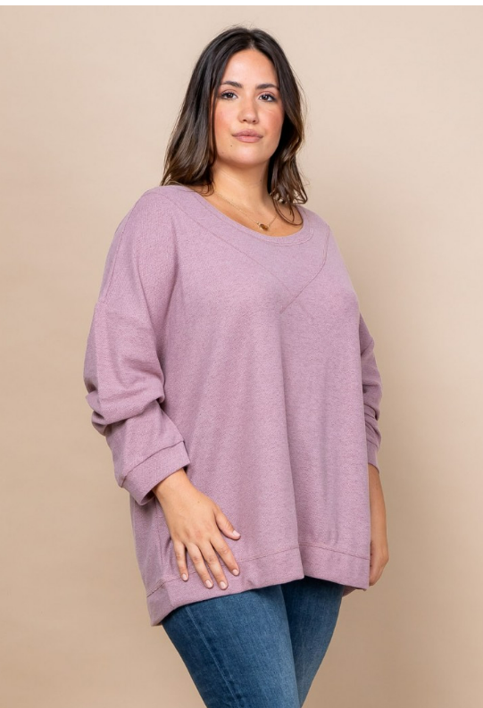 Casual Comfy Curvy Top 8282