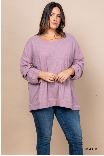 Casual Comfy Curvy Top 8282