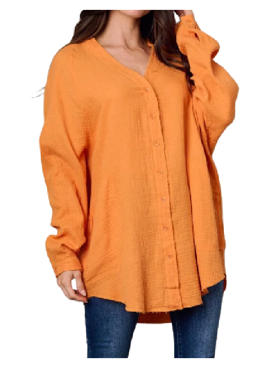 Classy Crinkle Tunc Top 8295
