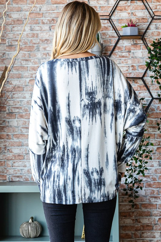 Kensie Tie Dye Top 8298