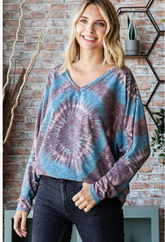 Kensie Tie Dye Top 8298