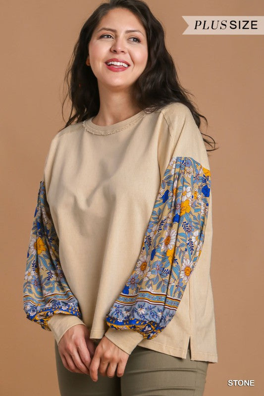 Cute Umgee Floral Top 8322
